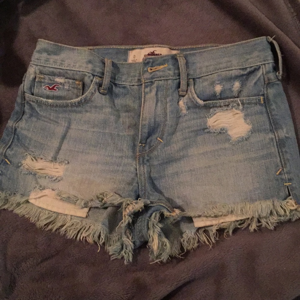 Hollister ripped high-waisted jeans